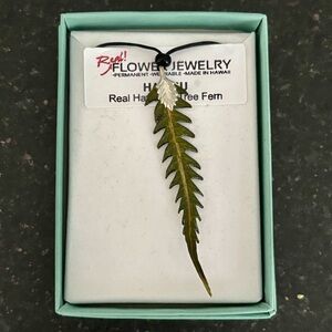 HAPU U Hawaiian Tree Fern Pendant Necklace